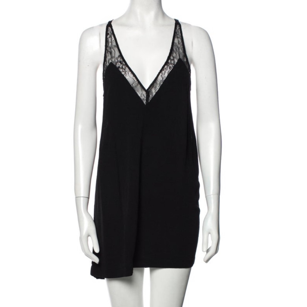 Reformation Black Lace Romper size Small